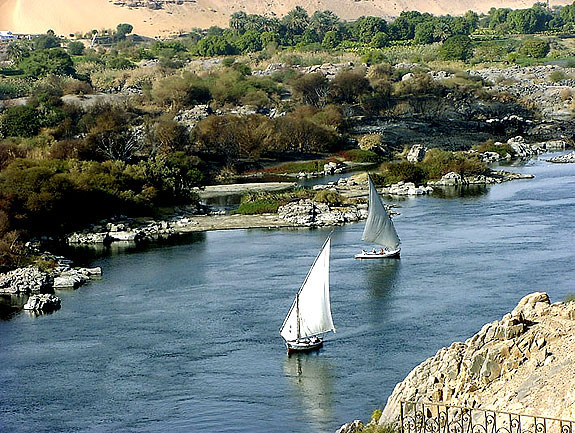 Nile River sail boats
