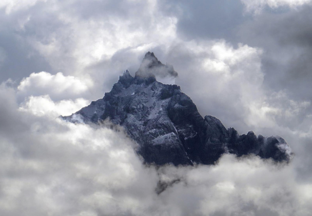 Mountain in cloud